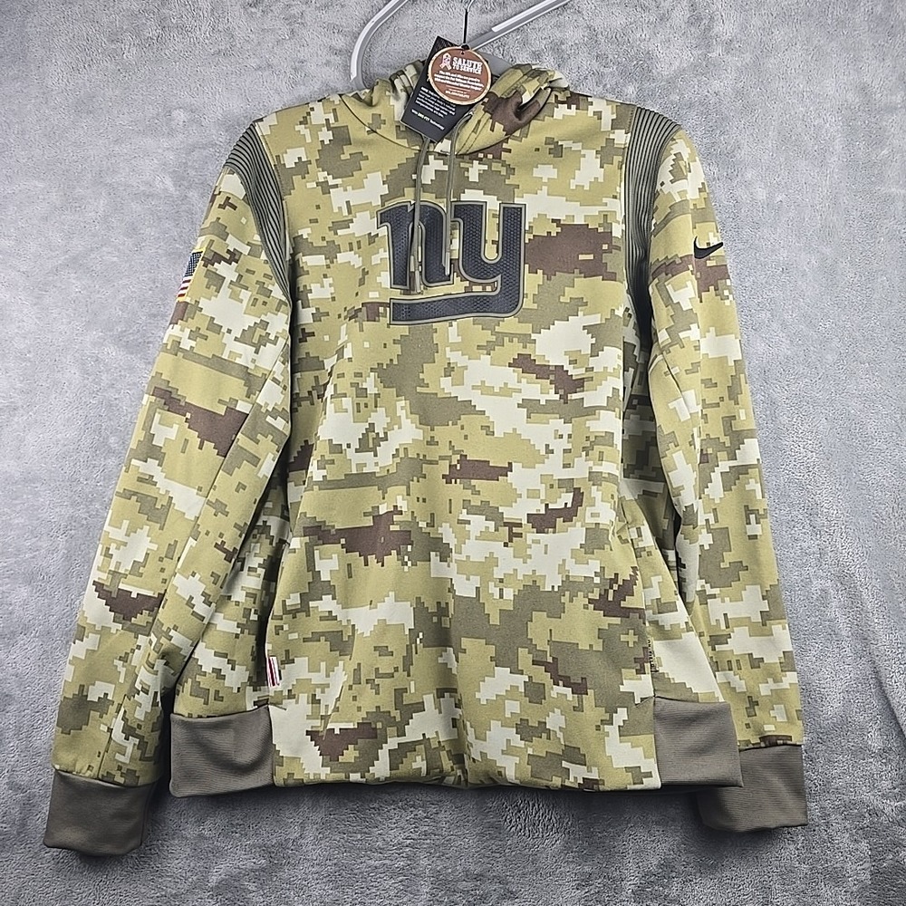 Nike New York Giants 2017 Salute To Service Pullover Hoodie Womens‎ Large Camo